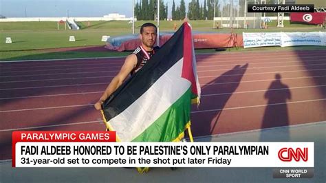also thesaurus|Fadi Aldeeb, the sole Palestinian Paralympic athlete, wants to .